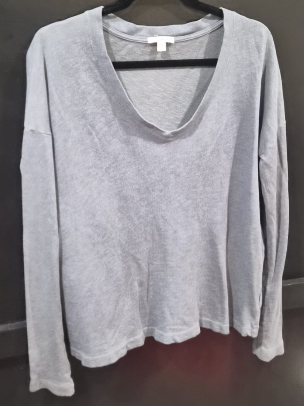 James Perse | Casual Gray Top | Long Sleeves | Gray | Size 8-10 |M-L